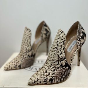 Steve Madden Dolly Snakeskin Heel bootie